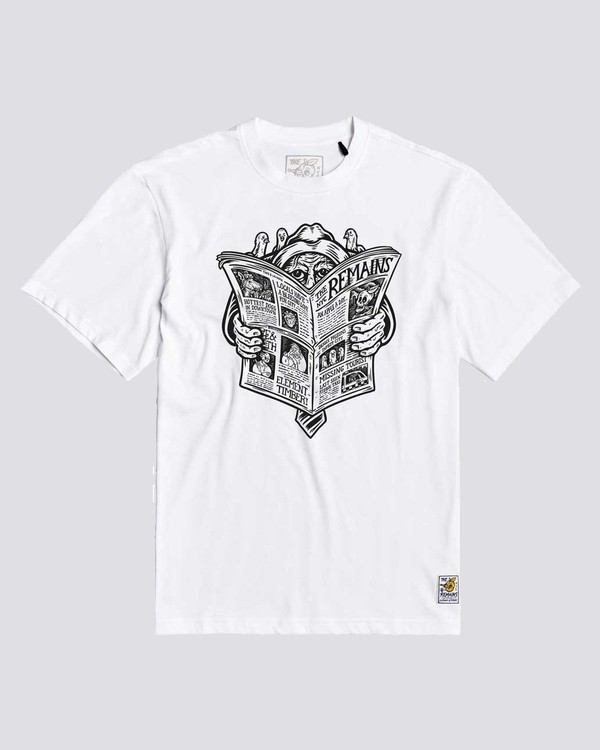 0 Timber! The Remains News Man - T-Shirt for Men White U1SSH3ELF0 Element