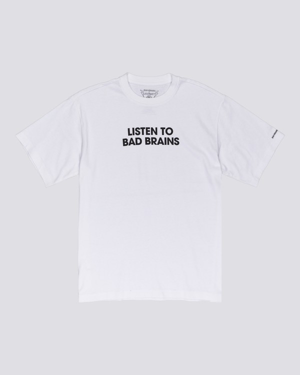0 Bad Brains Listen To Bad Brains - T-Shirt for Men White U1SSI6ELF0 Element