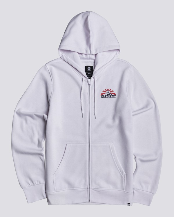1 Medwell - Zip-Up Hoodie for Men White U1ZHA7ELF0 Element