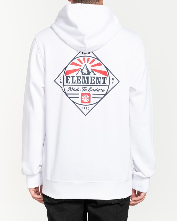 2 Medwell - Zip-Up Hoodie for Men White U1ZHA7ELF0 Element