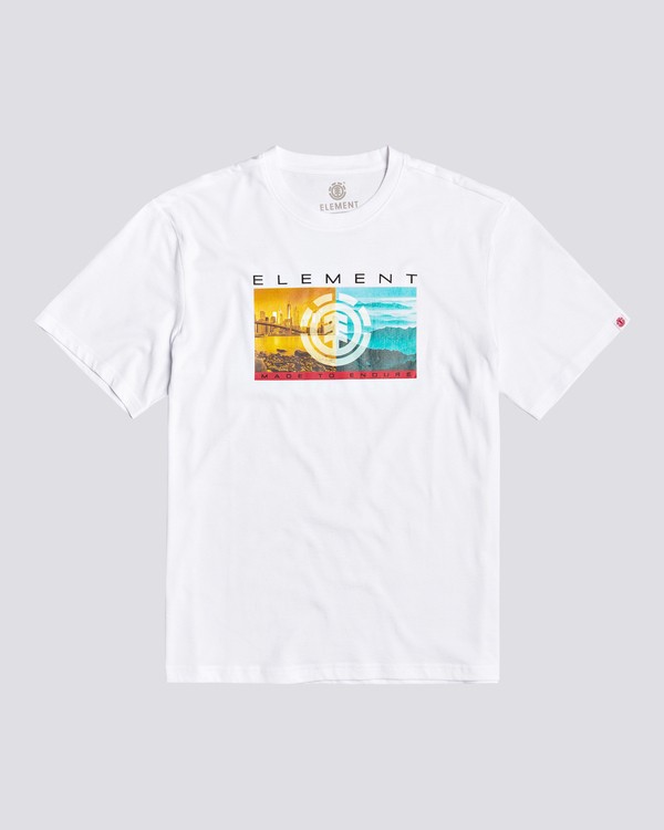 0 Sentinel - Maglietta da Ragazzo White U2SSA8ELF0 Element
