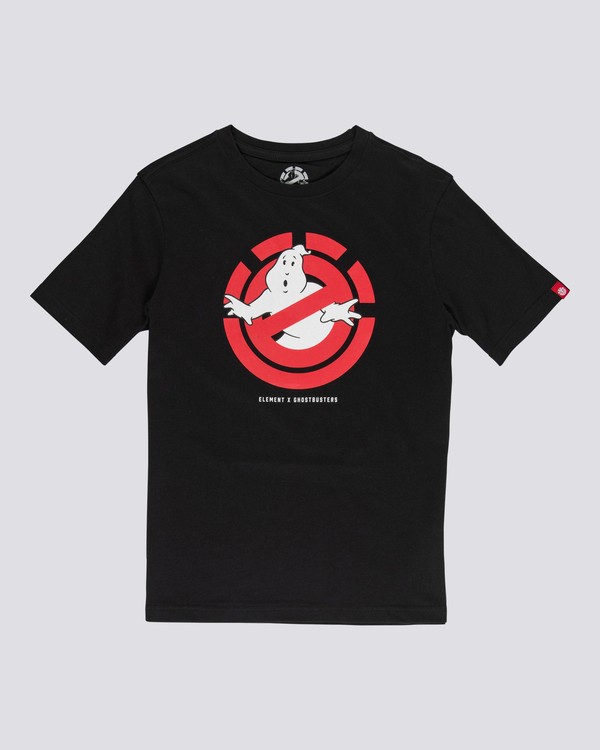 0 Ghostbusters Ghostly - Camiseta para Chicos Negro U2SSD2ELF0 Element