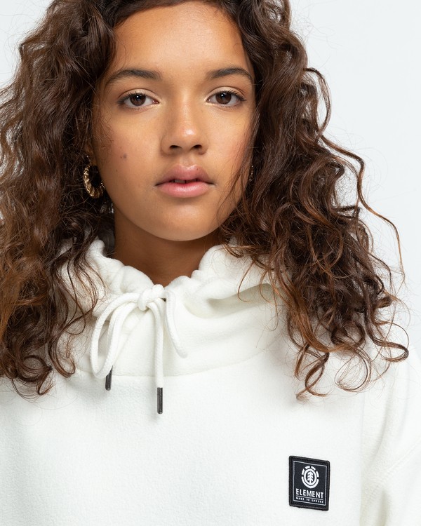 2 Roseburg - Recycled Hoodie for Women White U3FLA2ELF0 Element