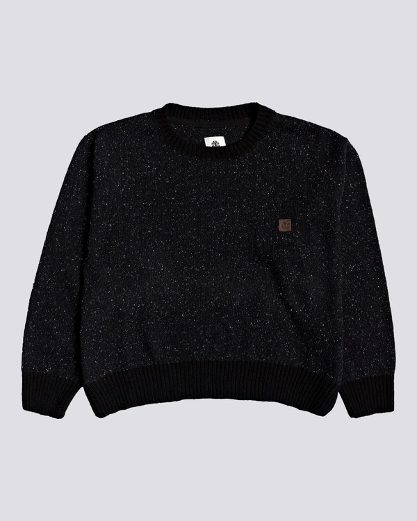 0 Slowly - Pull pour Femme Noir U3JPA2ELF0 Element