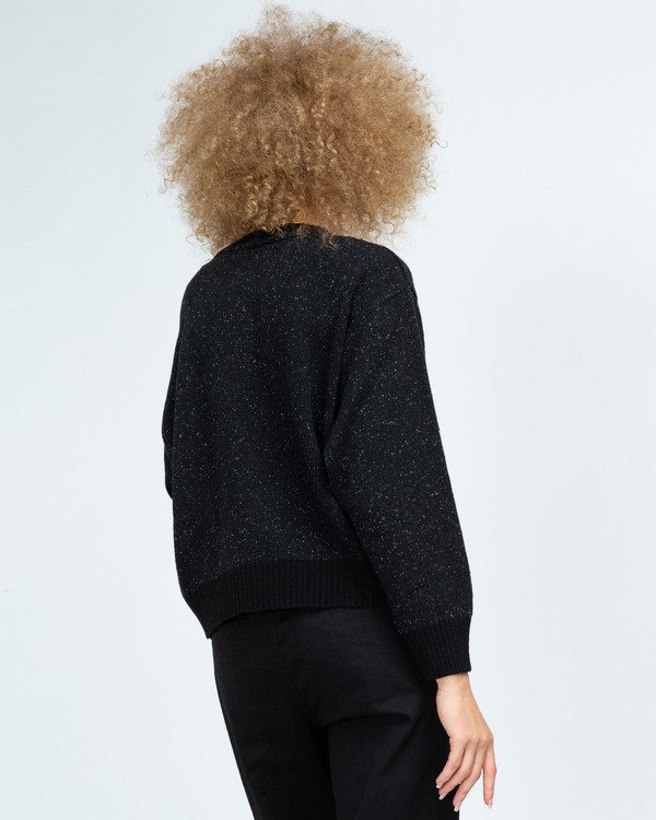 3 Slowly - Pull pour Femme Noir U3JPA2ELF0 Element