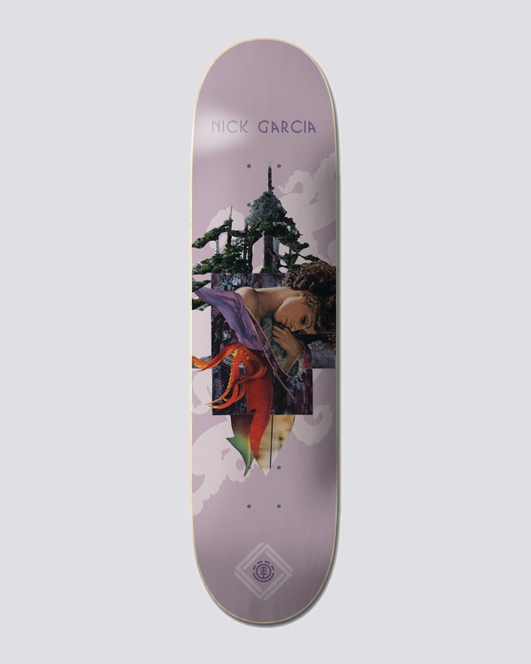 0 8.25" Cut Paste Garcia - Skateboard Deck Black U4DCB7ELF0 Element