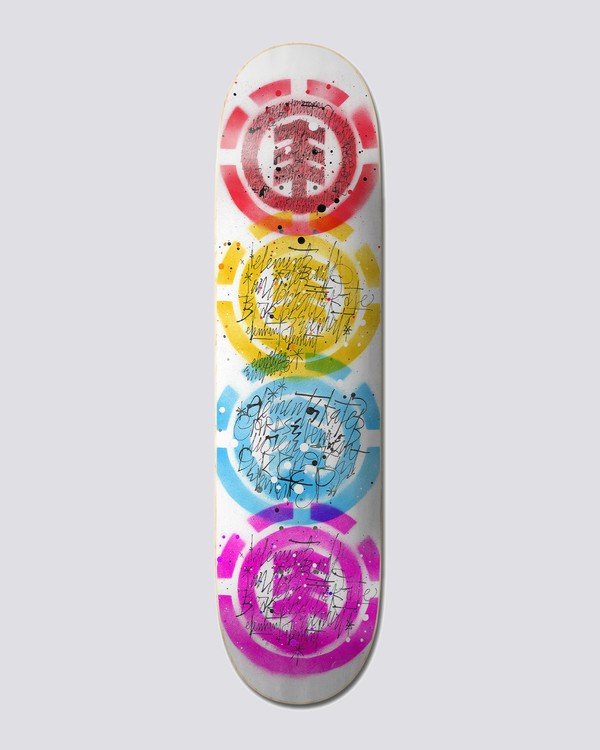 0 8" Scribs Quad - Skateboard Deck Unisex Black U4DCC8ELF0 Element