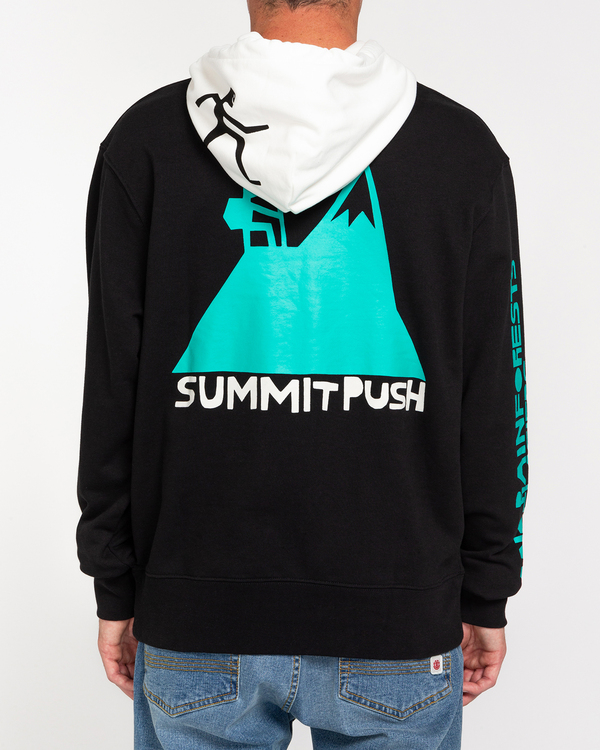 4 Fernando Elvira Summit Push - Sudadera con capucha para Hombre Negro W1HOD5ELP1 Element