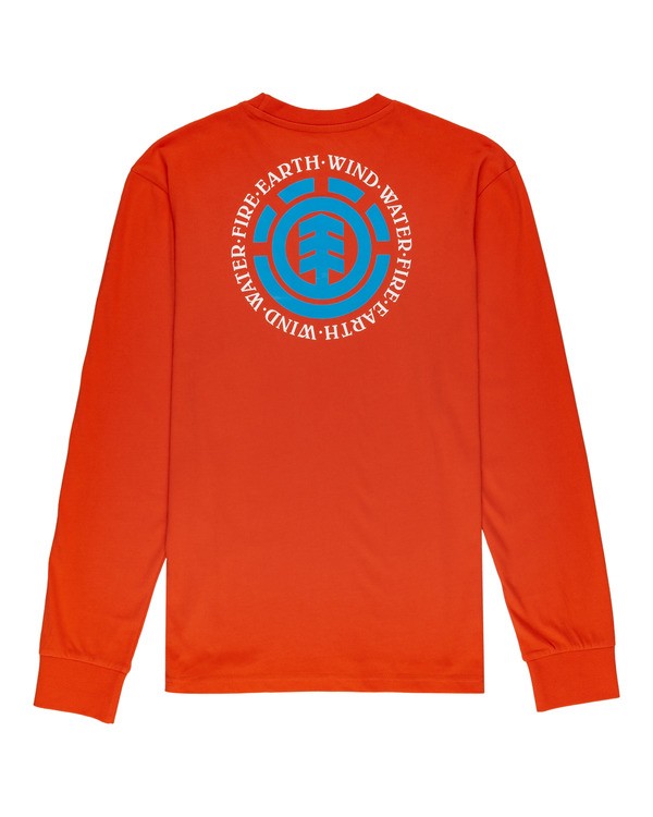 1 Seal - Long Sleeve T-Shirt for Men Orange W1LSB6ELP1 Element