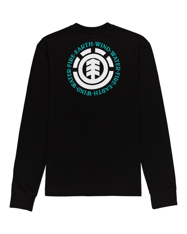 1 Seal - Long Sleeve T-Shirt for Men Black W1LSB6ELP1 Element