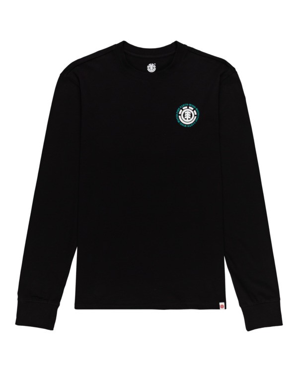 0 Seal - Long Sleeve T-Shirt for Men Black W1LSB6ELP1 Element