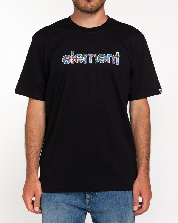 1 Garden Mark - T-Shirt für Männer Schwarz W1SSI8ELP1 Element