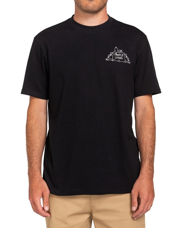 0 Peanuts Simple Living - T-shirt pour Homme Noir W1SSO8ELP1 Element