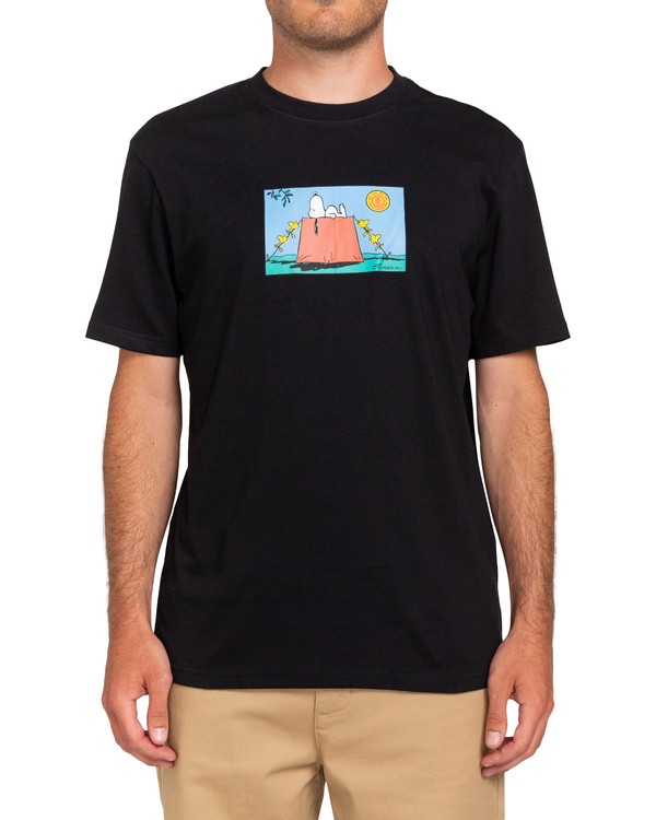0 Peanuts Zzz - T-Shirt for Men Black W1SSP1ELP1 Element