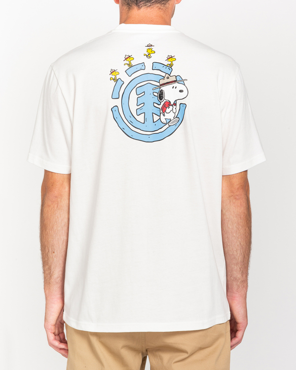 1 Peanuts Emerge - Camiseta para Hombre Blanco W1SSP8ELP1 Element