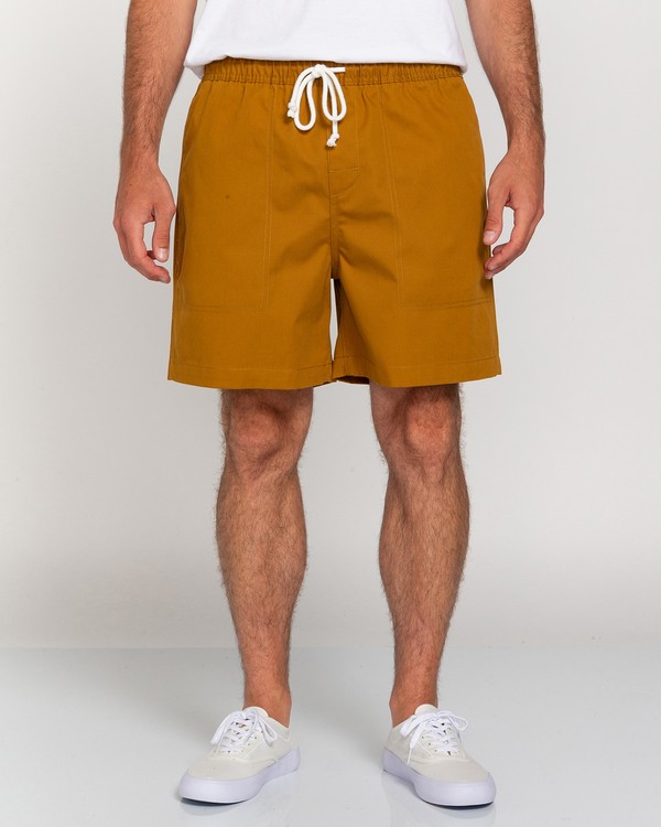 2 Manual Twill 17" - Elastische Short voor Heren  W1WKC4ELP1 Element