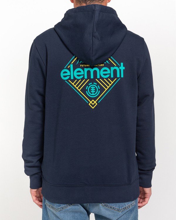 3 Duggar - Zip-Up Hoodie for Men Gray W1ZHB1ELP1 Element