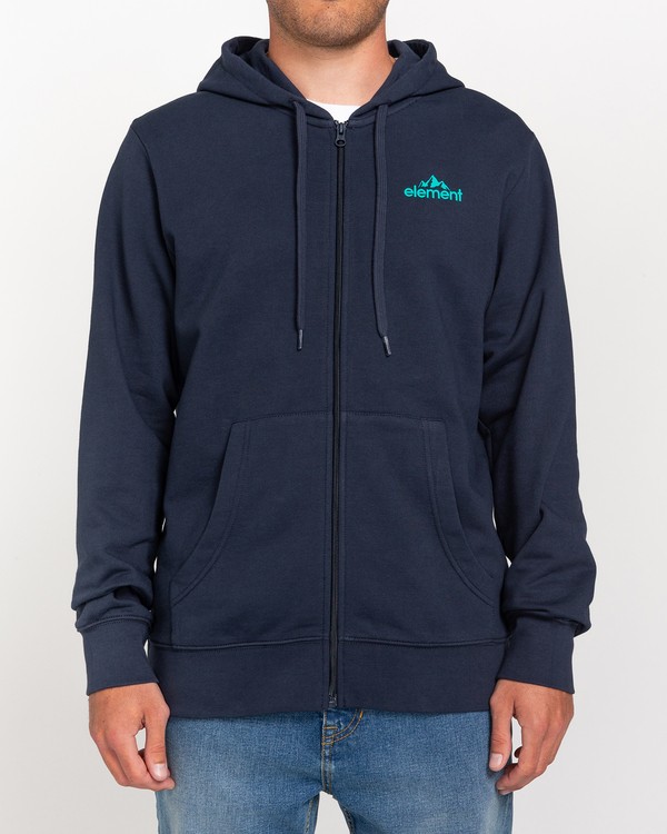 2 Duggar - Zip-Up Hoodie for Men Gray W1ZHB1ELP1 Element