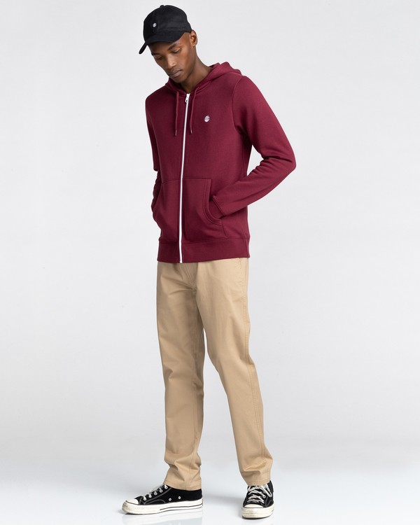 2 Cornell Classic - Sweat à capuche zippé Rouge W1ZHB4ELP1 Element