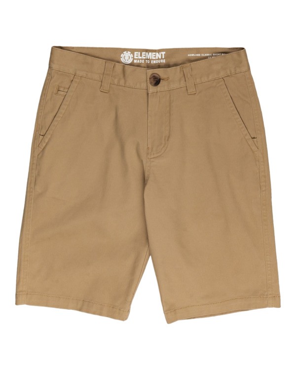 0 Howland Classic - Short chino pour Garçon Gris W2WKB1ELP1 Element