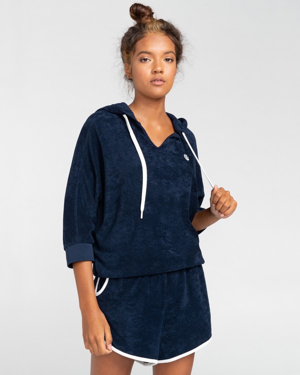 1 Deva - Sweat à capuche pour Femme Bleu W3FLB7ELP1 Element