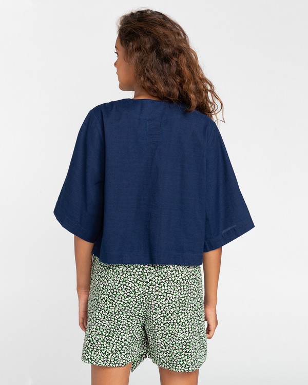 5 Salto Indigo - Short Sleeve Shirt for Women  W3SHB4ELP1 Element