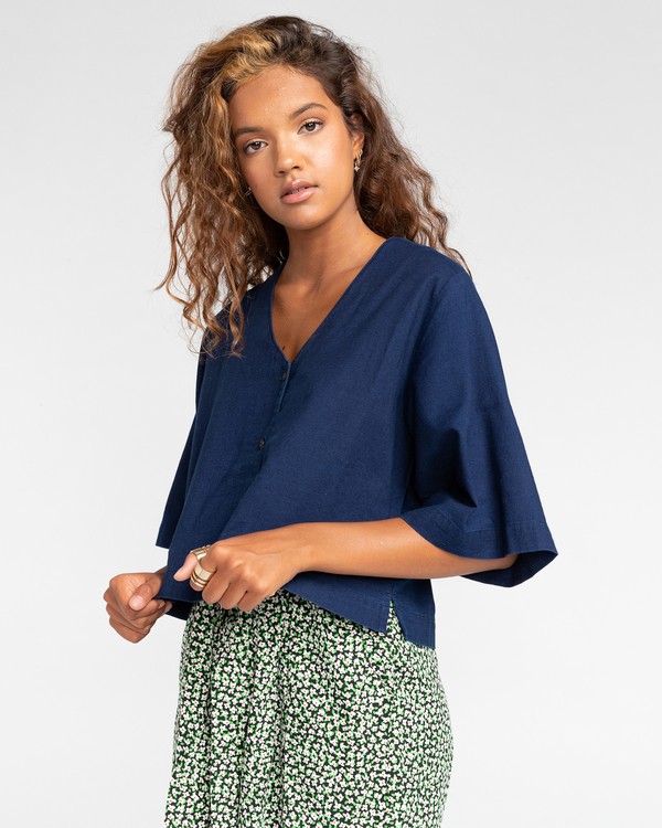 2 Salto Indigo - Short Sleeve Shirt for Women  W3SHB4ELP1 Element