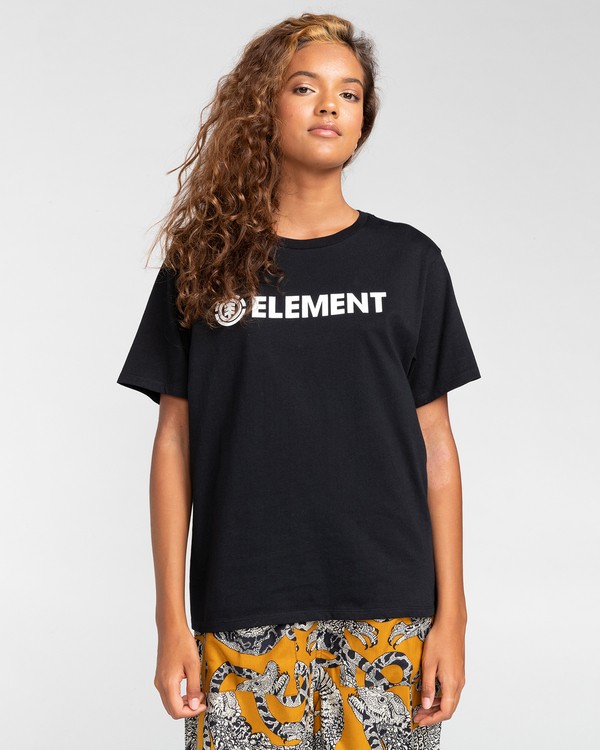0 Element Logo - Camiseta para Mujer Negro W3SSB7ELP1 Element