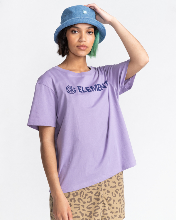 1 Element Logo - T-Shirt for Women Purple W3SSB7ELP1 Element