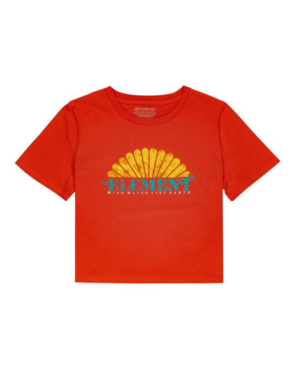0 Debut Crop - Camiseta para Mujer Naranja W3SSC2ELP1 Element