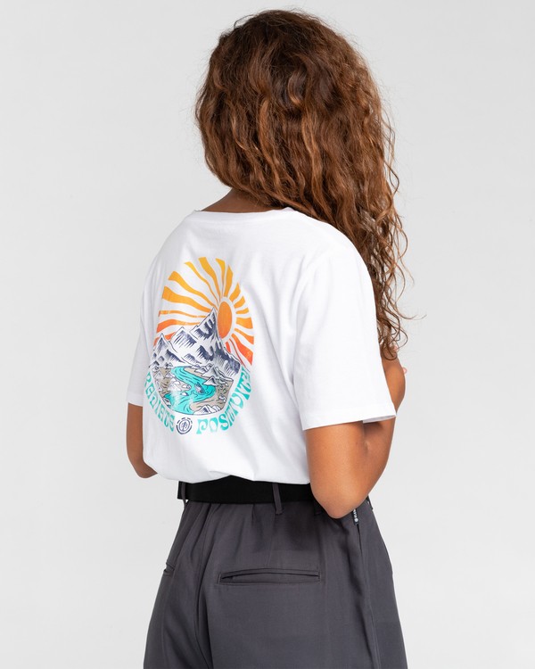 4 Positivity Crop - T-Shirt for Women White W3SSC4ELP1 Element