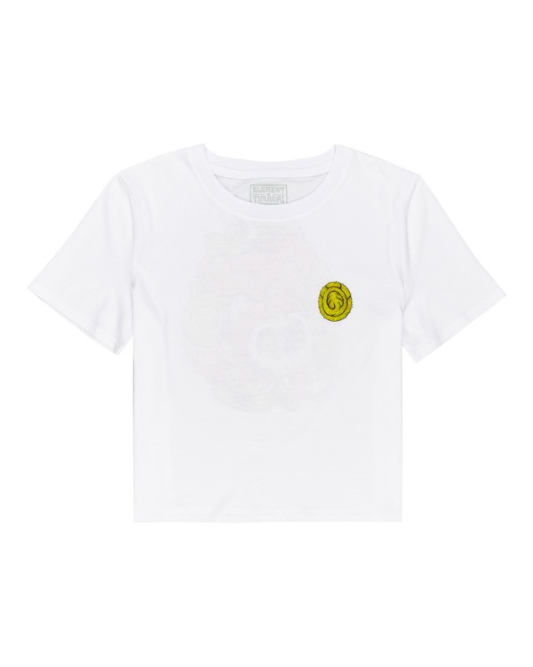 0 Timber! The Vision Crop - Camiseta para Mujer Blanco W3SSC8ELP1 Element