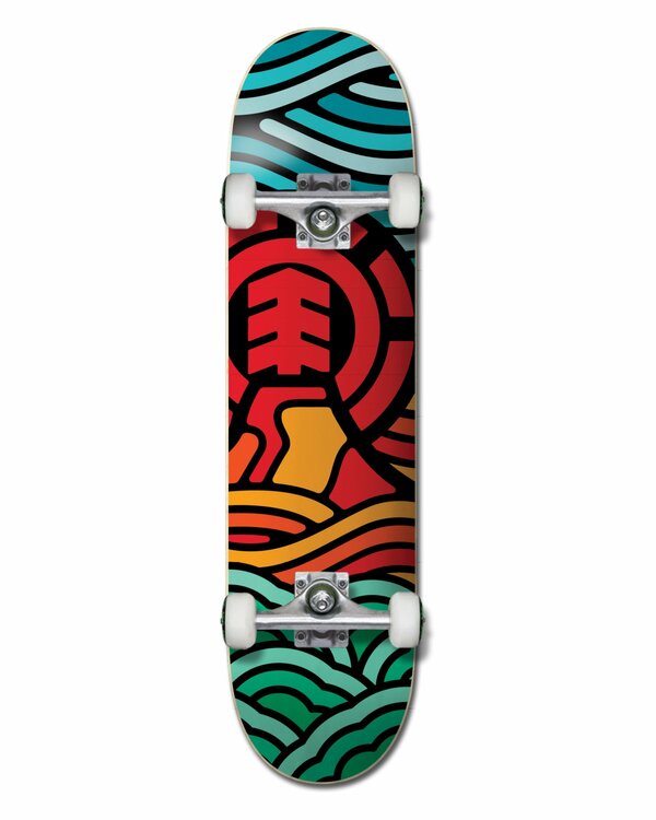 0 7.3" Volcanic - Tavola da skate completa Unisex Multi W4CPB4ELP1 Element