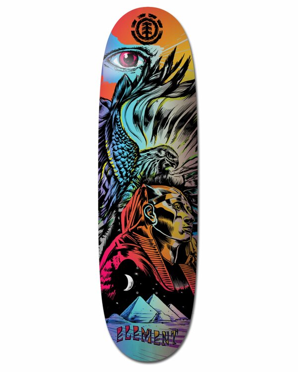 0 9" Lamour Pharaoh - Skateboard Deck Black W4DCC6ELP1 Element