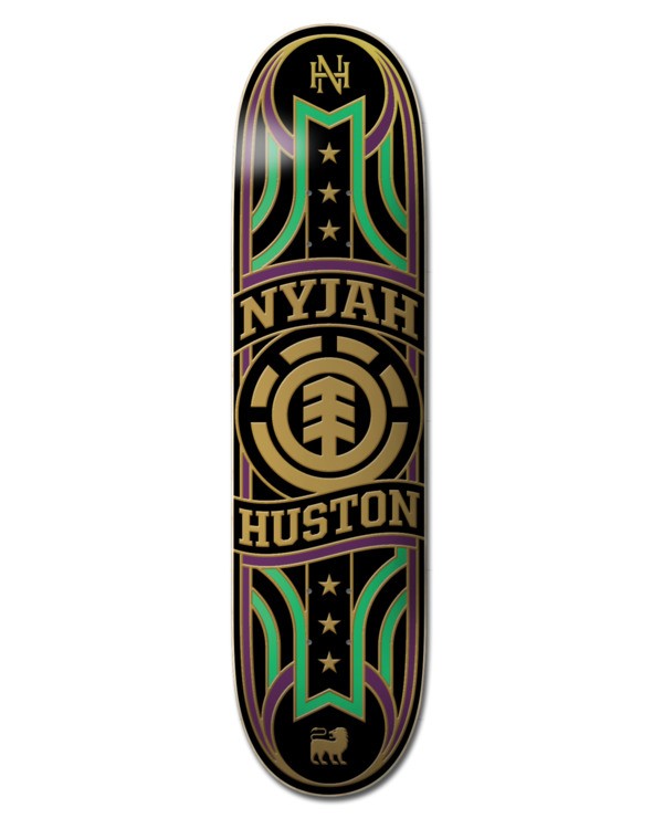 0 7.75" Banner Year Nyjah - Tabla de skate Unisex Negro W4DCC7ELP1 Element