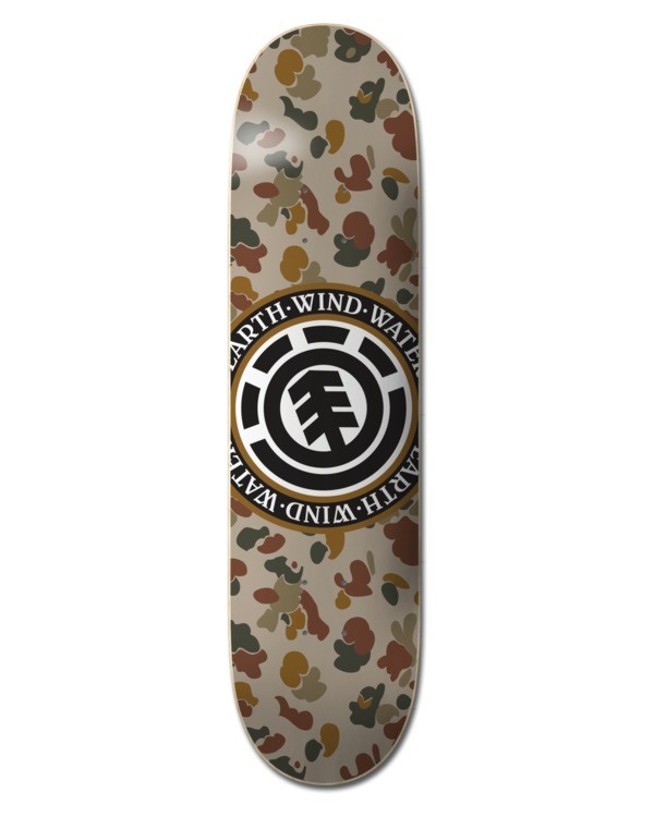 0 8.25" Sand Camo Seal - Skateboard Deck Multi W4DCD6ELP1 Element