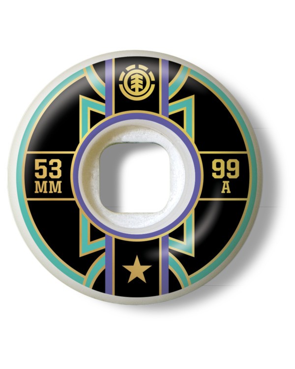 0 Banner Year 53mm - 4-Pack Skate Wheels Multi W4WHA4ELP1 Element