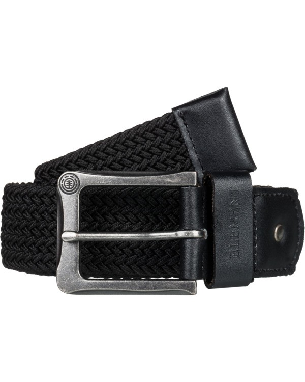 0 Caliban - Ceinture tissée Unisexe Noir W5BLB3ELP1 Element