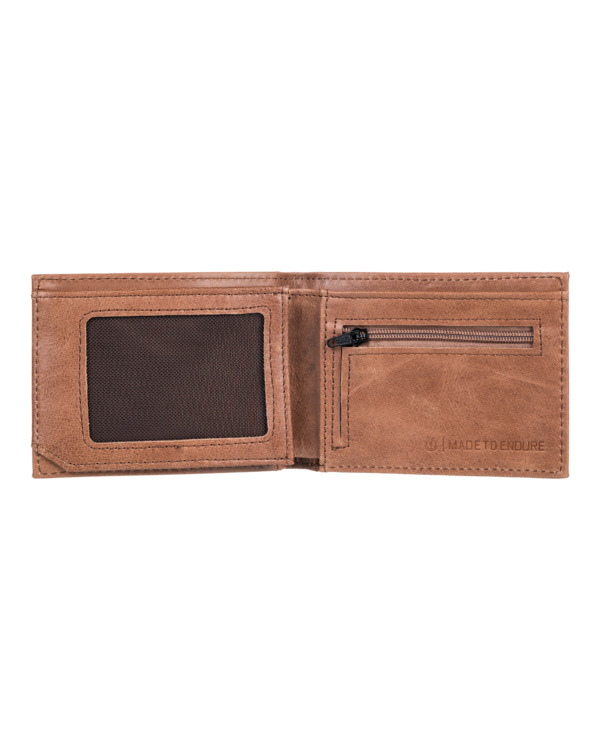 1 Segur - Leather Bi-Fold Wallet Unisex Brown W5LWB4ELPP Element
