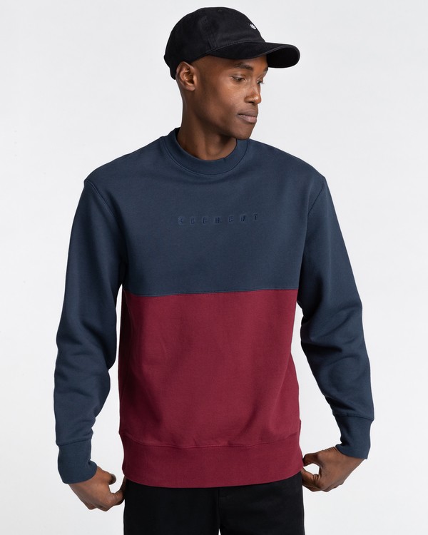 1 Bryne - Sweat pour Homme Bleu Z1CRC2ELF1 Element