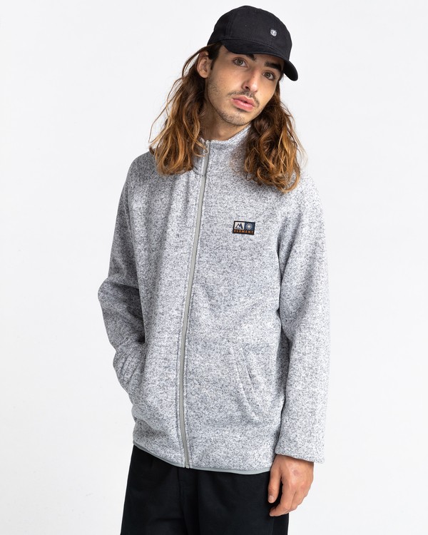 1 Mydland Mock - Zip-Up Sweatshirt for Men Black Z1CRC3ELF1 Element