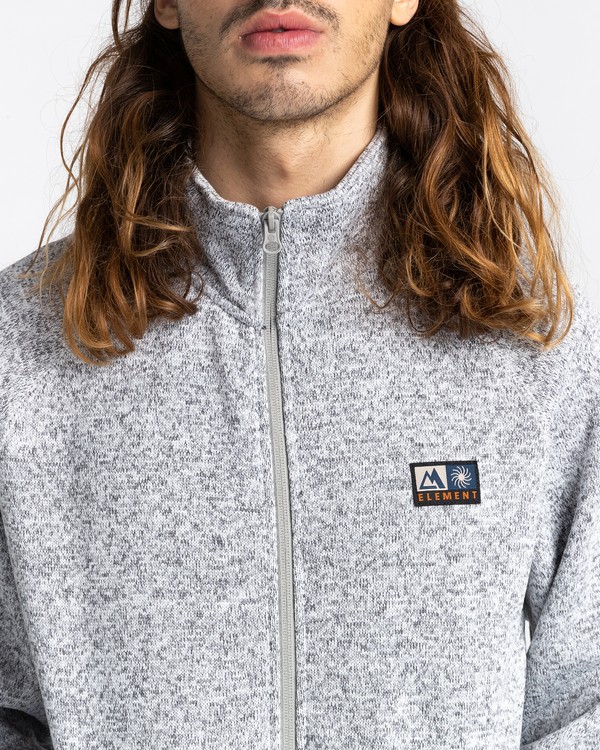 2 Mydland Mock - Zip-Up Sweatshirt for Men Black Z1CRC3ELF1 Element
