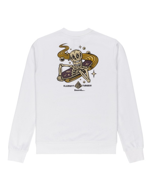 1 Transender - Sweat pour Homme Blanc Z1CRC6ELF1 Element