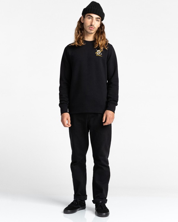 3 Transender - Sweat pour Homme Noir Z1CRC6ELF1 Element