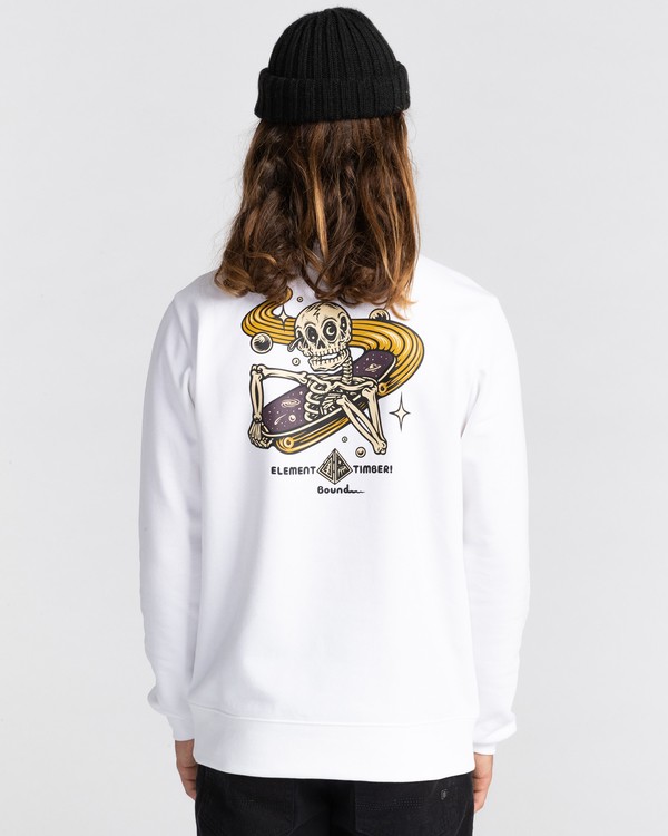 4 Transender - Sweat pour Homme Blanc Z1CRC6ELF1 Element