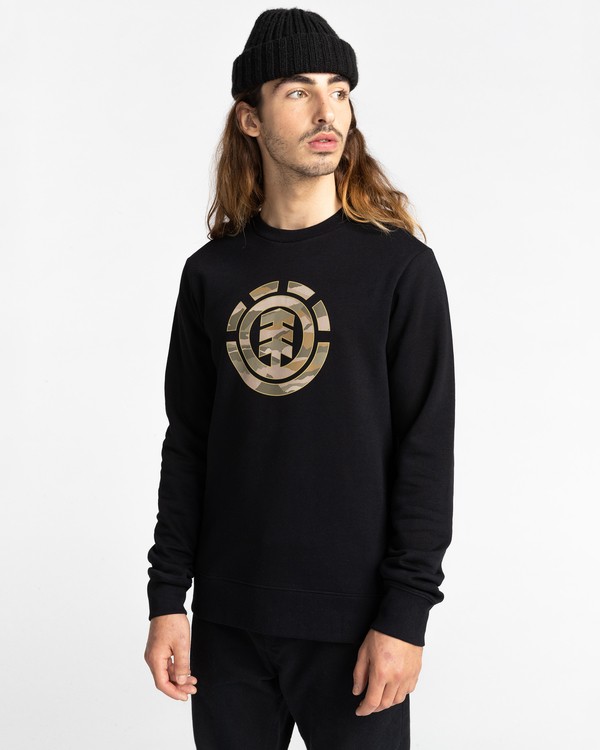 1 Landscape - Sudadera para Hombre Negro Z1CRC7ELF1 Element