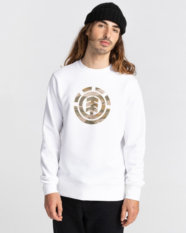 1 Landscape - Sweat pour Homme Blanc Z1CRC7ELF1 Element