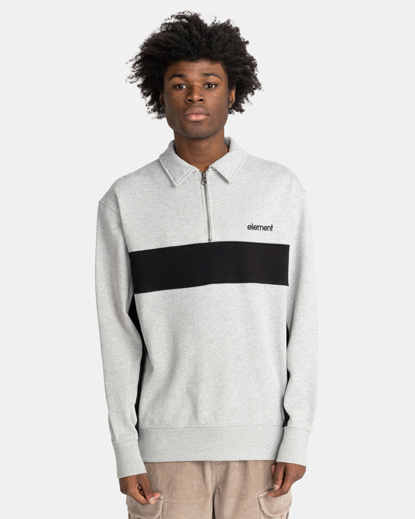 2 Maltby - Felpa con zip Unisex Gray Z1FLC1ELF1 Element