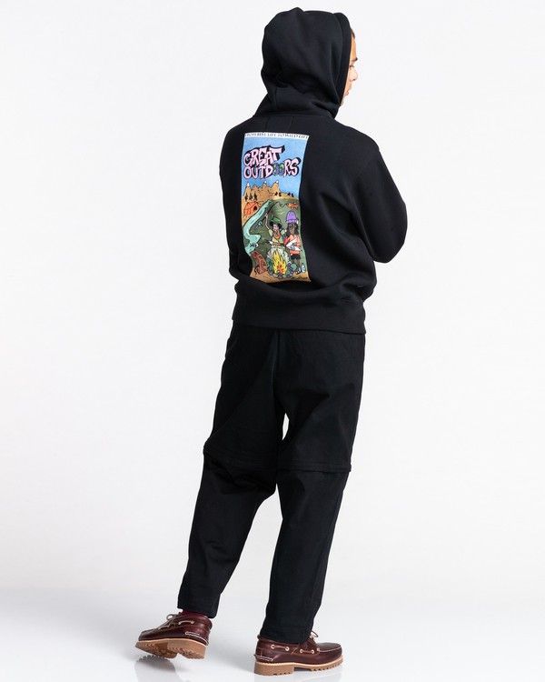 6 Great Outdoors - Sweat à capuche Unisexe Noir Z1FLC7ELF1 Element