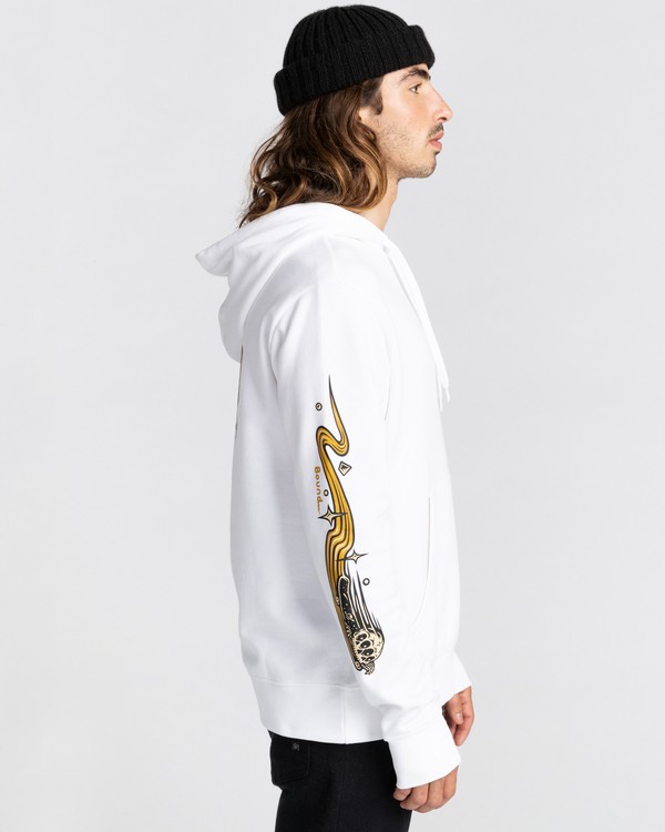 3 Transender - Sweat à capuche pour Homme Blanc Z1HOD1ELF1 Element
